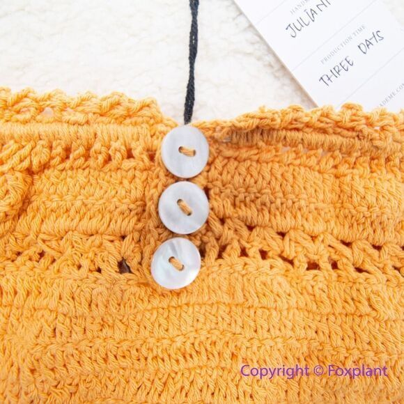 NEW Free People She Made Me Essential High-Waisted Crochet Bikini Bottoms , ‎ L - Picture 9 of 14